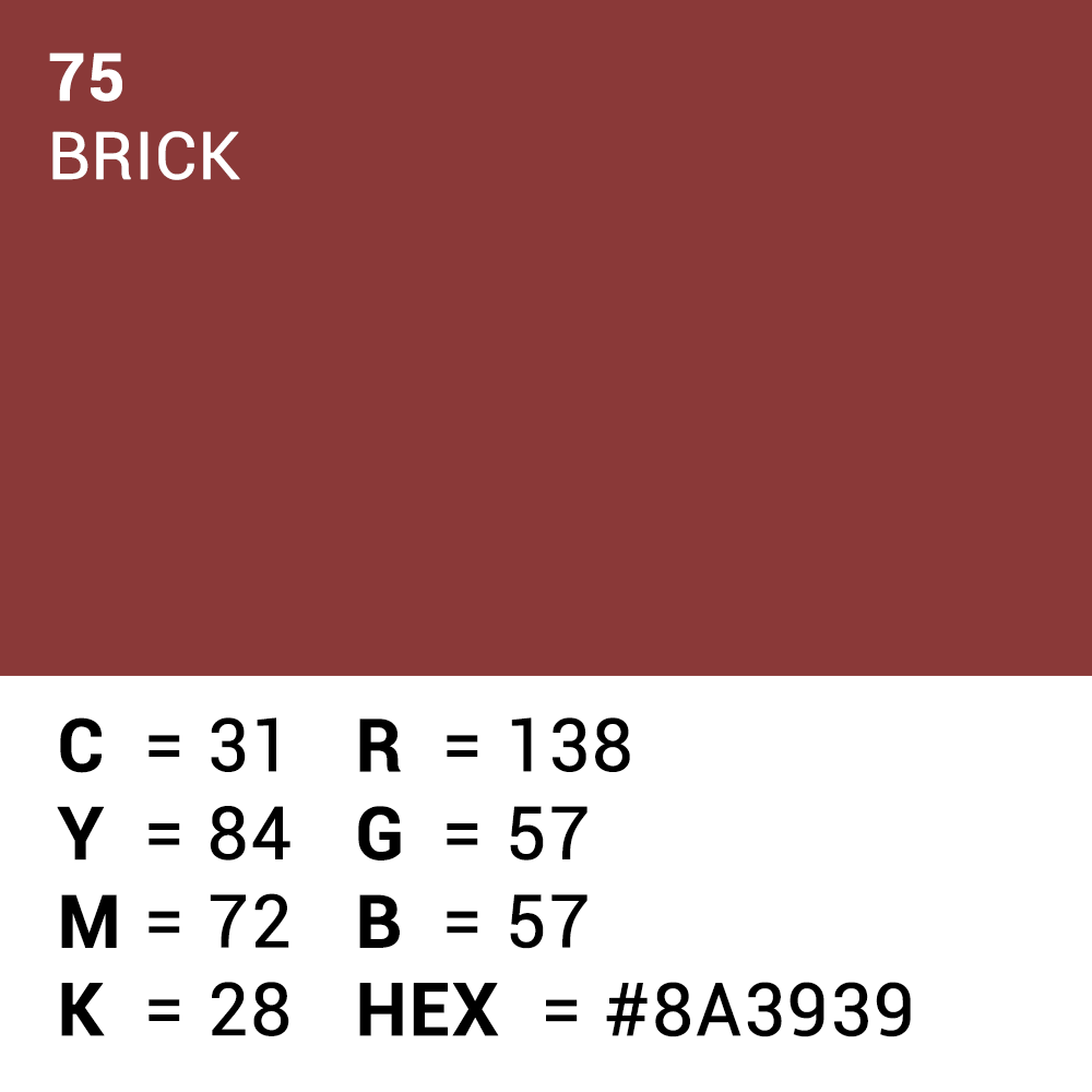 Superior Hintergrund Papier 75 Brick 1,35 x 11m — 5