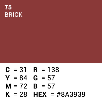 Superior Hintergrund Papier 75 Brick 1,35 x 11m — 5