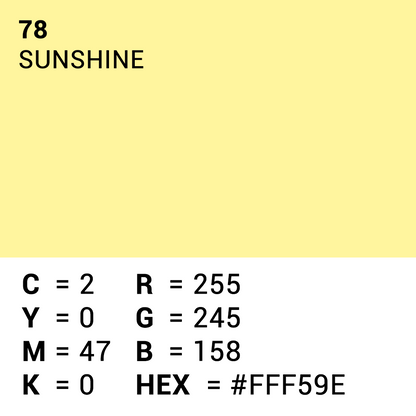 Superior Hintergrund Papier 78 Sunshine 1,35 x 11m — 5
