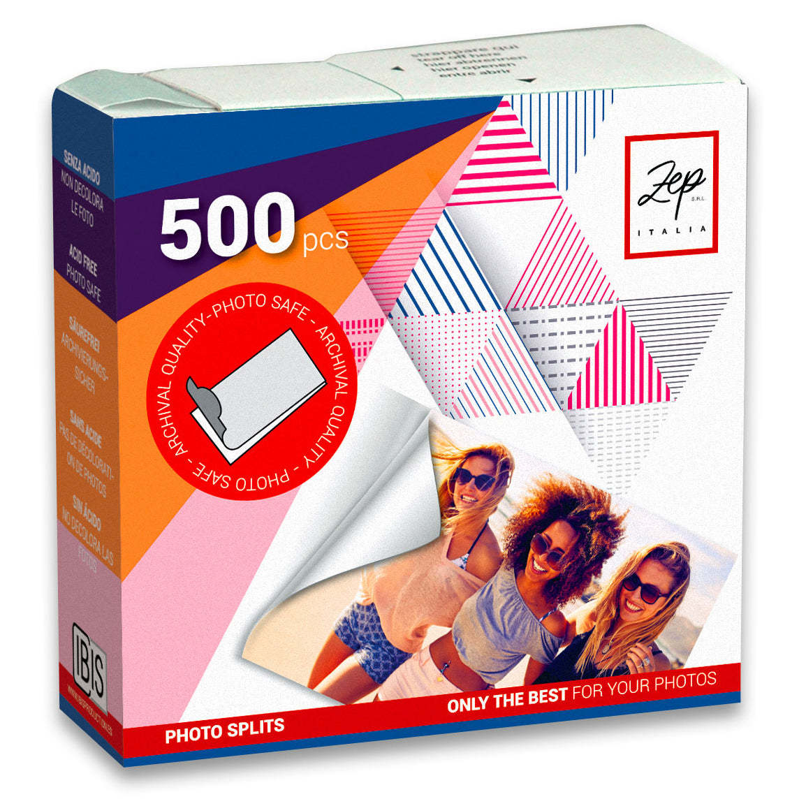 Zep Fotoalbum Foto Stickers Doppelseitig BX500 500 Stück 13x17 mm