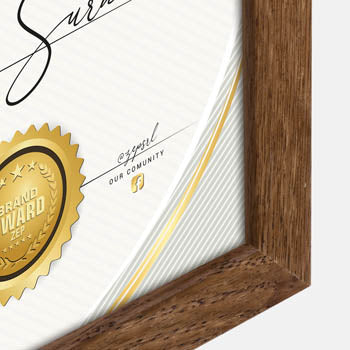 Zep Bilderrahmen V4721N Certificate Brown 21x29,7 cm — 2
