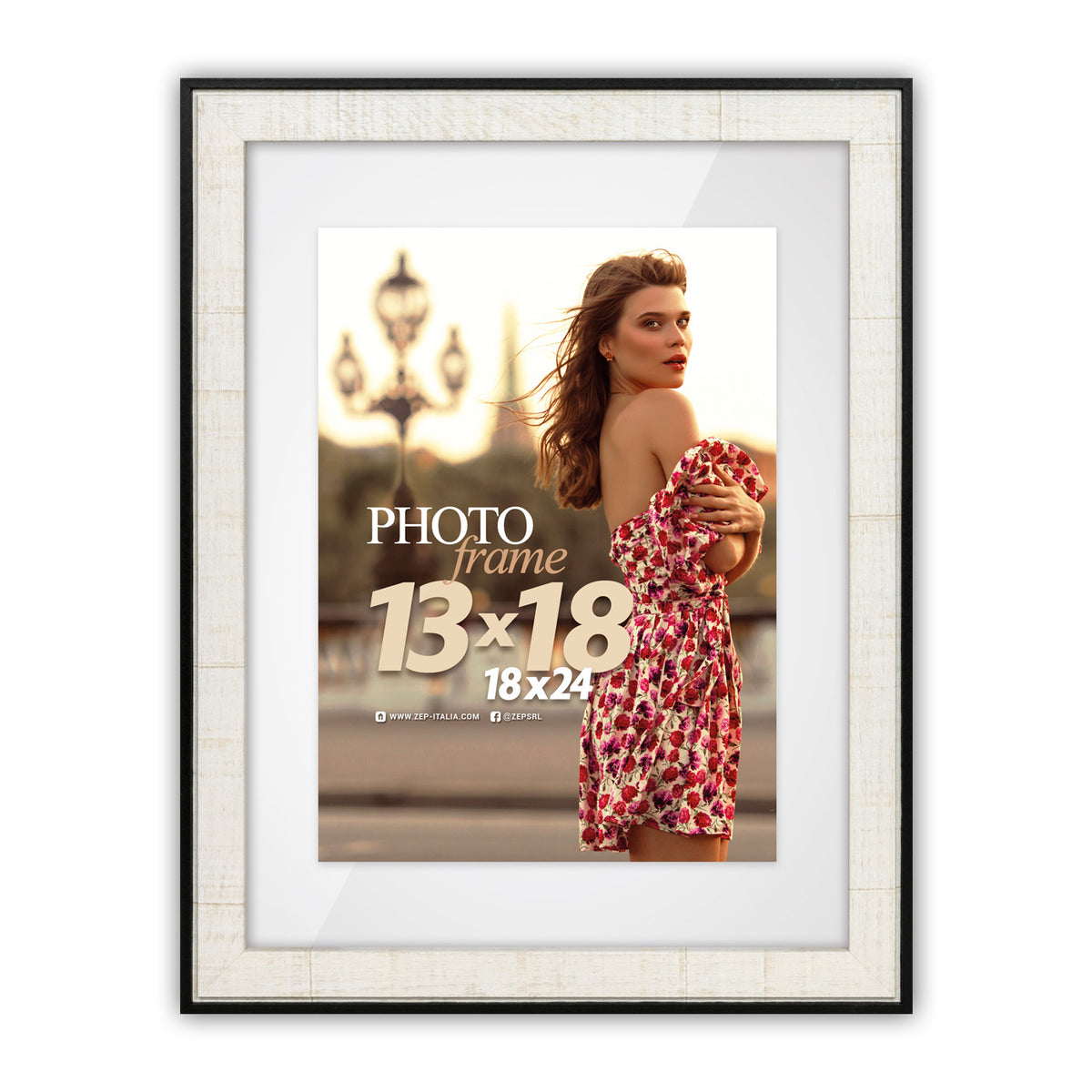 Zep Bilderrahmen RZ318W Roma White 13x18 18x24 cm