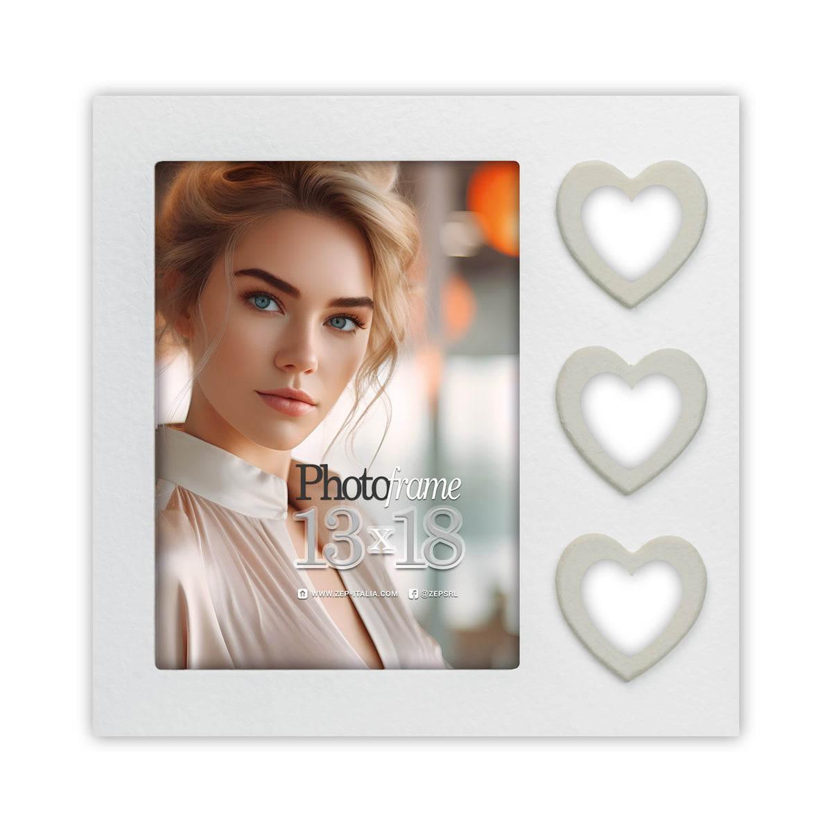 Zep Bilderrahmen RE557W Meridia White 13x18 cm