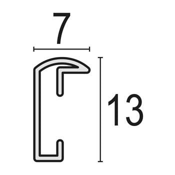 Zep Bilderrahmen AL1B8 Schwarz 40x60 cm — 3