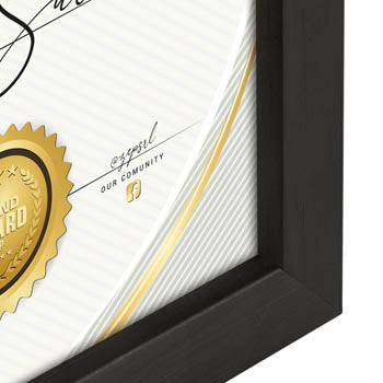 Zep V4729B Certificate Black 29,7x42 cm — 2